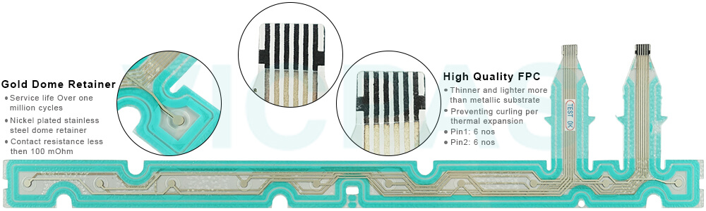 PNC3-19FKB E0241-06X-018 OKUMA OSP-P200LA-R Keypad Membrane Switches Repair Replacement