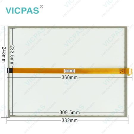 SCD 1597-RTF 6AV7466-2TA21-0FH0 Touch Digitizer Glass Front Overlay