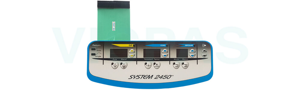ConMed System 2450 ESU Generator SYS-2450 Membrane Keypad Overlay Replacement ConMed System 2450 ESU Generator SYS-2450 Membrane Keypad Overlay Replacement