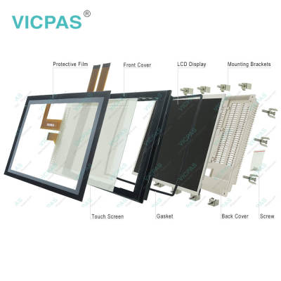 NS12-TS01B-V2 Omron NS12 Series HMI Touchscreen and Overlay