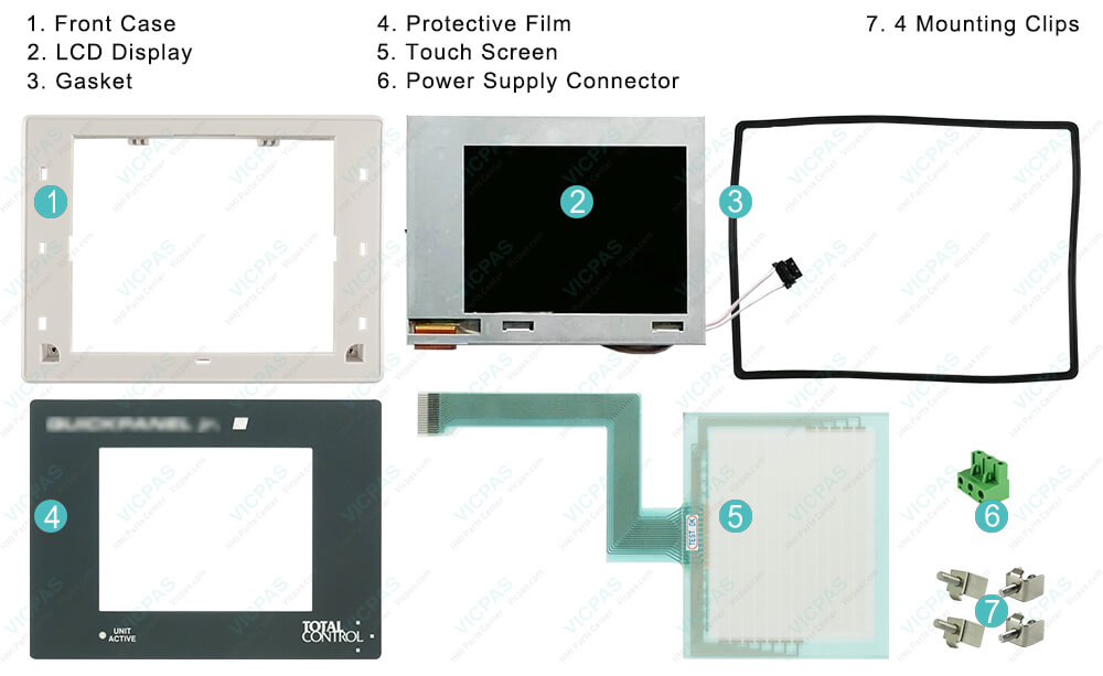 Proface Graphic Panel GP GP270S GP270-SC11-24V GP270-SC21-24VP GP270-SC31-24V Front Overlay, Touch Screen Panel, LCD Display Panel, Front Cover, Back Cover, Mounting Clips, Gasket Repair Replacement Proface Graphic Panel GP GP270S GP270-SC11-24V GP270-SC21-24VP GP270-SC31-24V Front Overlay, Touch Screen Panel, LCD Display Panel, Front Cover, Back Cover, Mounting Clips, Gasket Repair Replacement