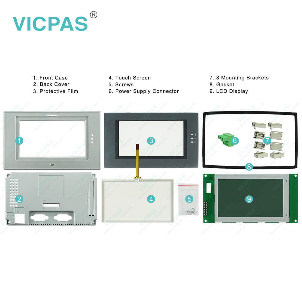 PWS6500S Touchscreen Front Overlay LCD Display HMI Case