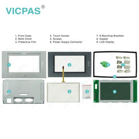 PWS6500S Touchscreen Front Overlay LCD Display HMI Case