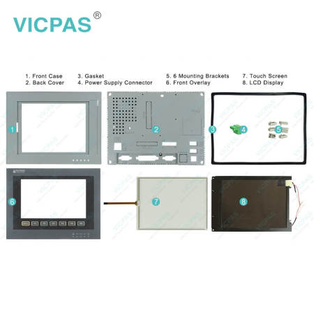 PWS6700T-N Touch Digitizer Overlay Keypad LCD Housing