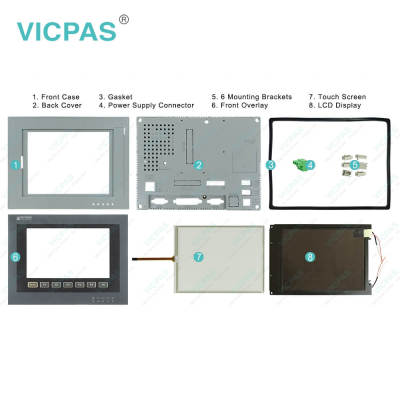 PWS6700T-PC Front Overlay Touch Screen Keyboard LCD Enclosure