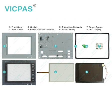 PWS6800C-PB Touch Screen Membrane Keypad Overlay LCD HMI Case