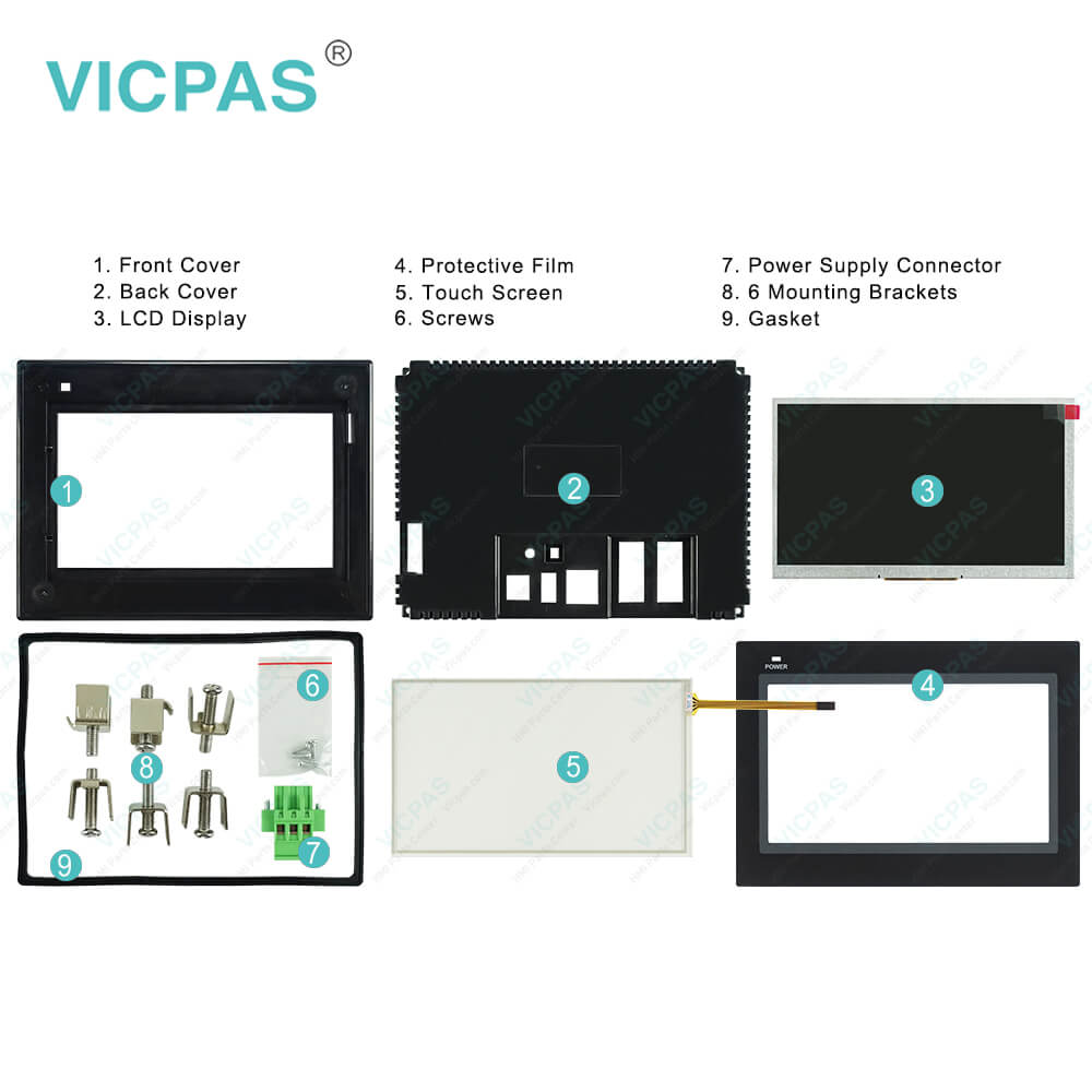 オムロン　カラー表示器・保護シート NB7W-TW01B・NB7W-KBA04 NB7W-TW01B Omron NB7W Series HMI Touchscreen Replacement | NB