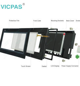 Touchscreen panel for Omron NB7W Series HMI NB7W-TW10B