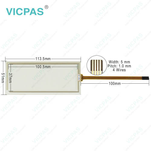 NT3S-ST126B-E Touch Screen Front Overlay Replacement