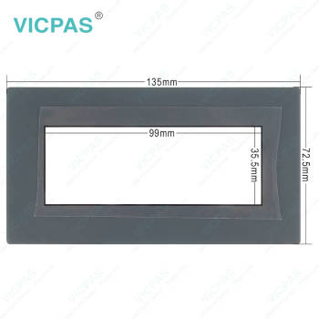 NT3S-ST123B-E Front Overlay HMI Touch Glass Replacement