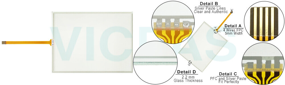 URA057009MA URA-057009MA HMI Touch Glass Repair Replacement