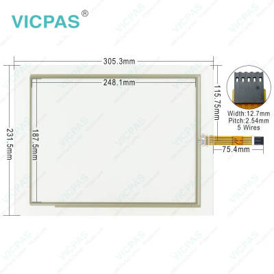 Advantech TPC-1282T-533AE Front Overlay Touchpad Repair