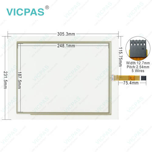 Advantech TPC-1282T-533AE Front Overlay Touchpad Repair