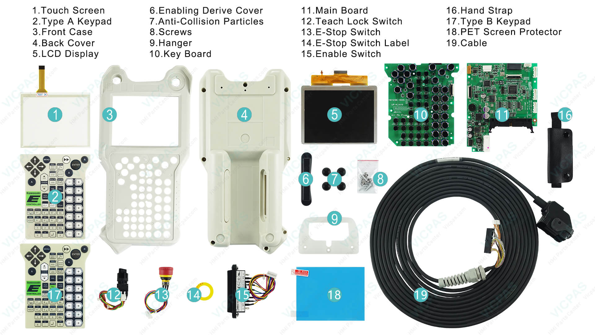 Kawasaki Teach Pendant parts