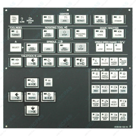 9100-92-122-20 Hitachi Seiki TS15 Machine Keyboard Membrane
