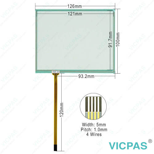 TSW55264D HMI Touch Glass Replacement