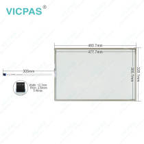 Higgstec T220S-5RB001N-0A28R0-300FH Panel Glass