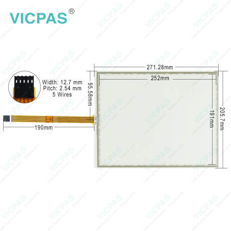 E444826 SCN-A5-FLT12.1-F02-0H1-R Touch Screen Glass