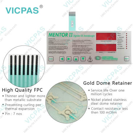 Emerson Control Techniques Mentor II DC Drive M550-14ICD Switch Membrane