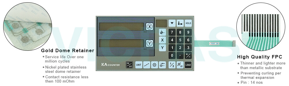 Mitutoyo KA-12 KA Membrane Switch Replacement