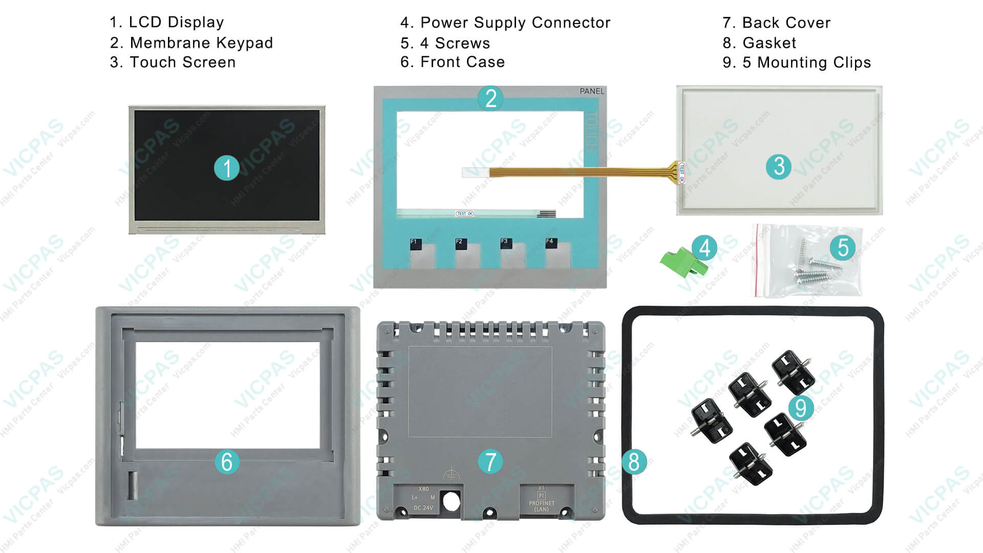 Siemens KTP400 Basic color PN Repair Parts | VICPAS