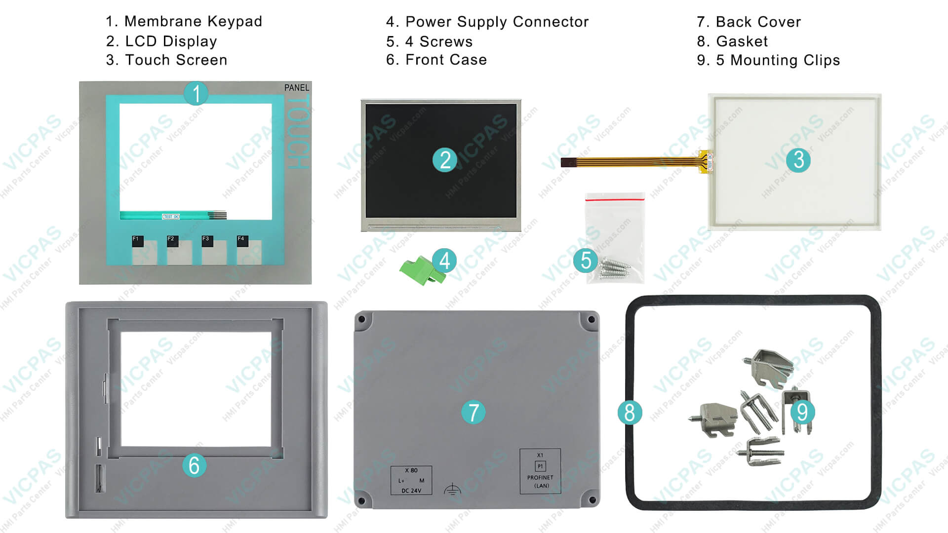 Siemens KTP400 Basic Mono Repair Parts | VICPAS