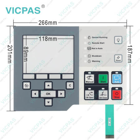 CUMMINS PCC3300 HMI320 Power Command PCC3.3 PN 0300-6315-02 0300631502 Membrane Switch Keypad