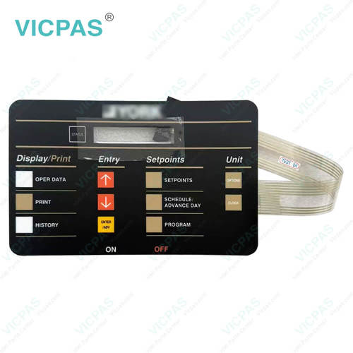 York YK-024-36082-007 Rev A Control Panel Membrane Switch Keypad
