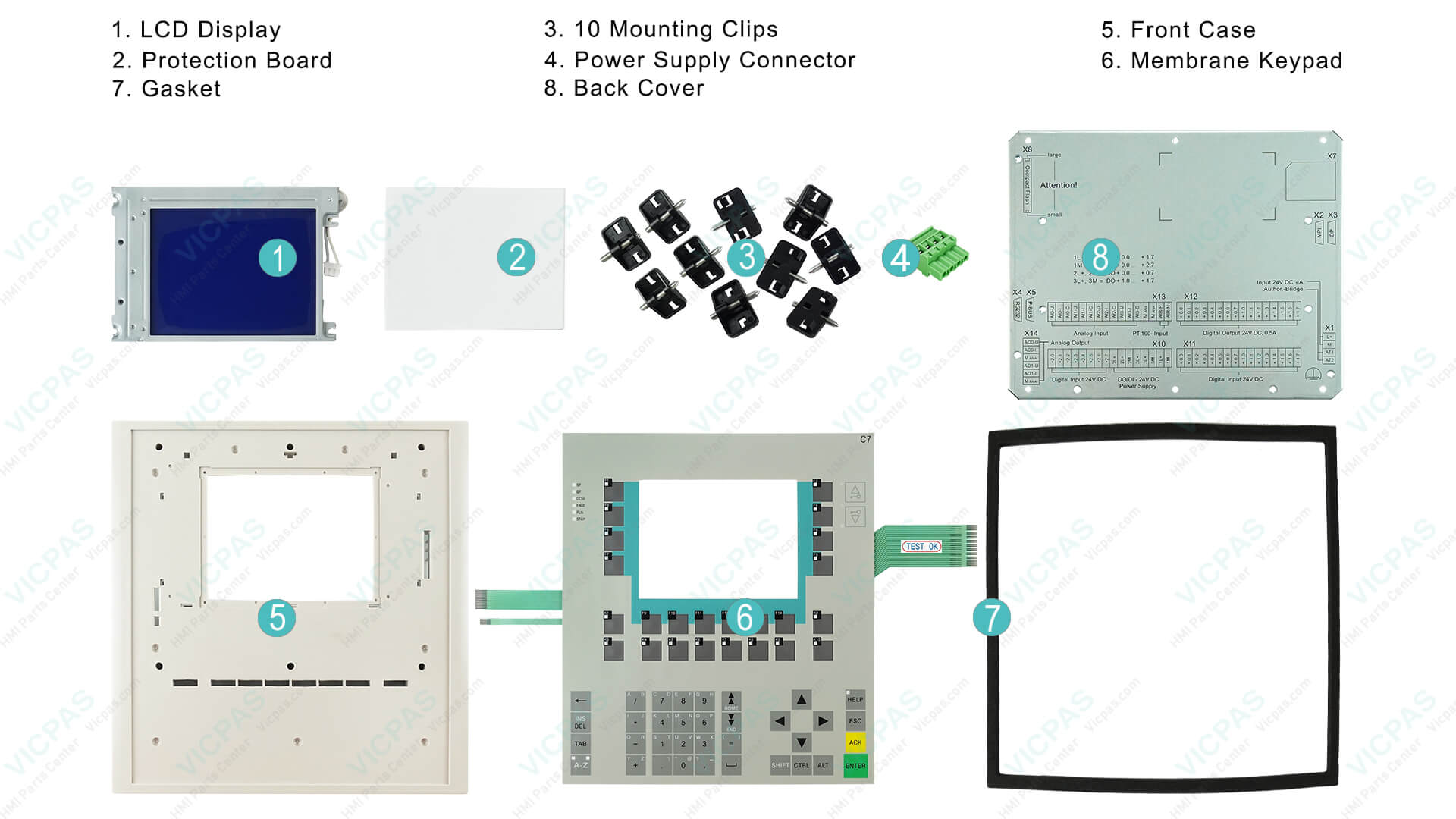 Siemens C7 635 Repair Parts | VICPAS
