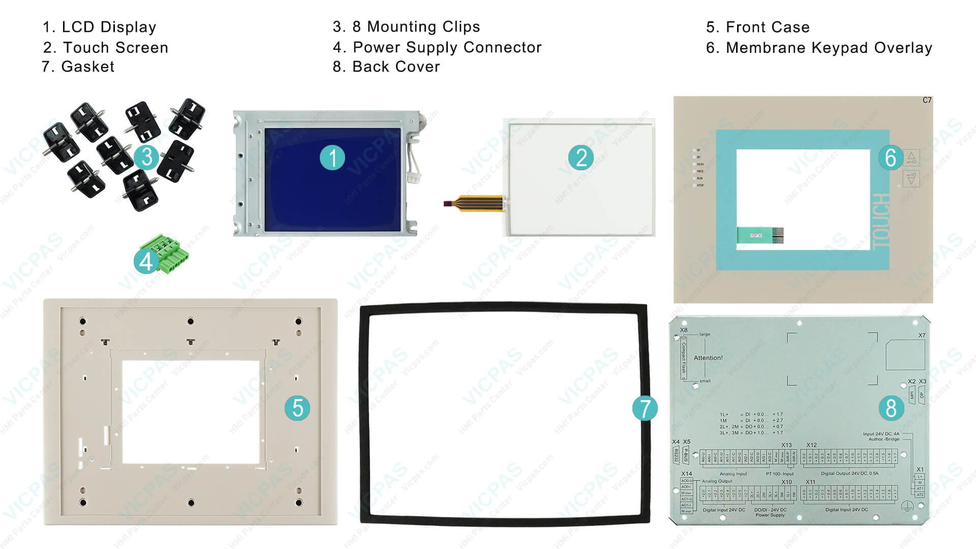 Siemens C7 635 Repair Parts | VICPAS
