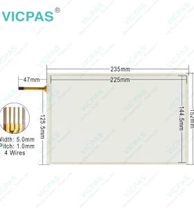 KEBA AT-4041 KeTop T200-M0A-Z20-WES7 Membrane Switch Keypad HMI Touch Glass