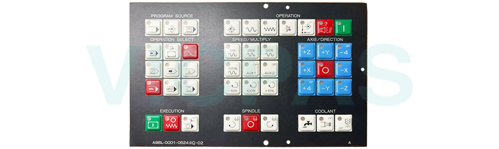 GE Fanuc A98L-0001-0524#Q-02 Membrane Keyboard Keypad Repair Replacement