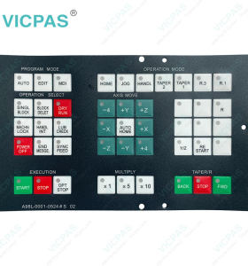A98L-0001-0524#S02 A98L-0001-0524 #S 02 Membrane Switch Keypad