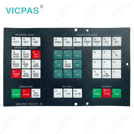 A98L-0001-0524#S02 A98L-0001-0524 #S 02 Membrane Switch Keypad