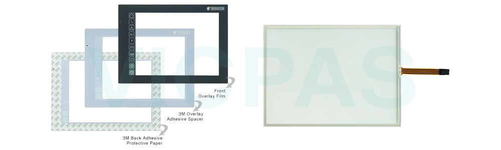 Mikrap AG PC-Panel LCP-104 Front Overlay Touch Screen Repair Replacement