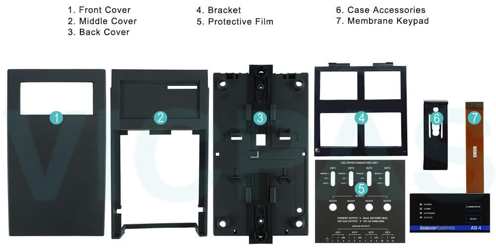 Andover Controls AO-4-8-O RS-485 AO-4-8-O-FT AO48OFT Membrane Keyboard Outer Covering Film Repair Kit Andover Controls AO-4-8-O RS-485 AO-4-8-O-FT AO48OFT Membrane Keyboard Outer Covering Film Repair Kit