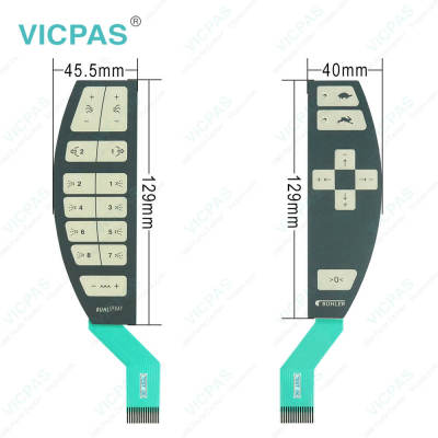 KEBA KeTop C100 B 62858 Operator Keyboard Panel Glass