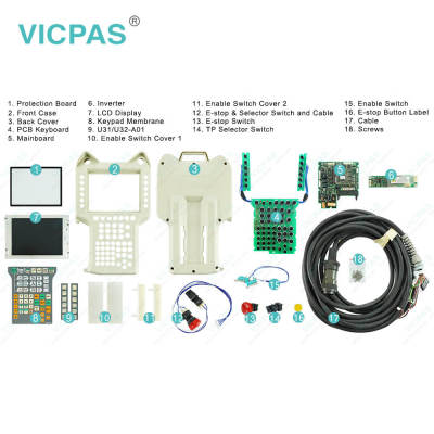 NACHI FUJIKOSHI ROP600-10 Plastic Housing Membrane Keyboard LCD Screen