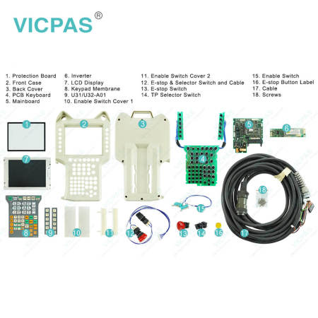 U30-B01 U31-A01 U32-A01 Plastic Cover Body Terminal Keypad LCD Display