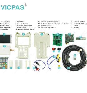 Nachi Fujikoshi RTP111-25 Plastic Housing Membrane Keyboard Touchscreen LCD Screen