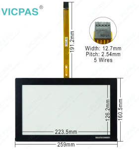 E796692 SCN-A5-FZT10.1-BZ1-0H1-R BIZERB Touch Screen Monitor