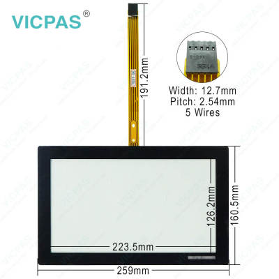 E796692 SCN-A5-FZT10.1-BZ1-0H1-R BIZERB Touch Screen Monitor