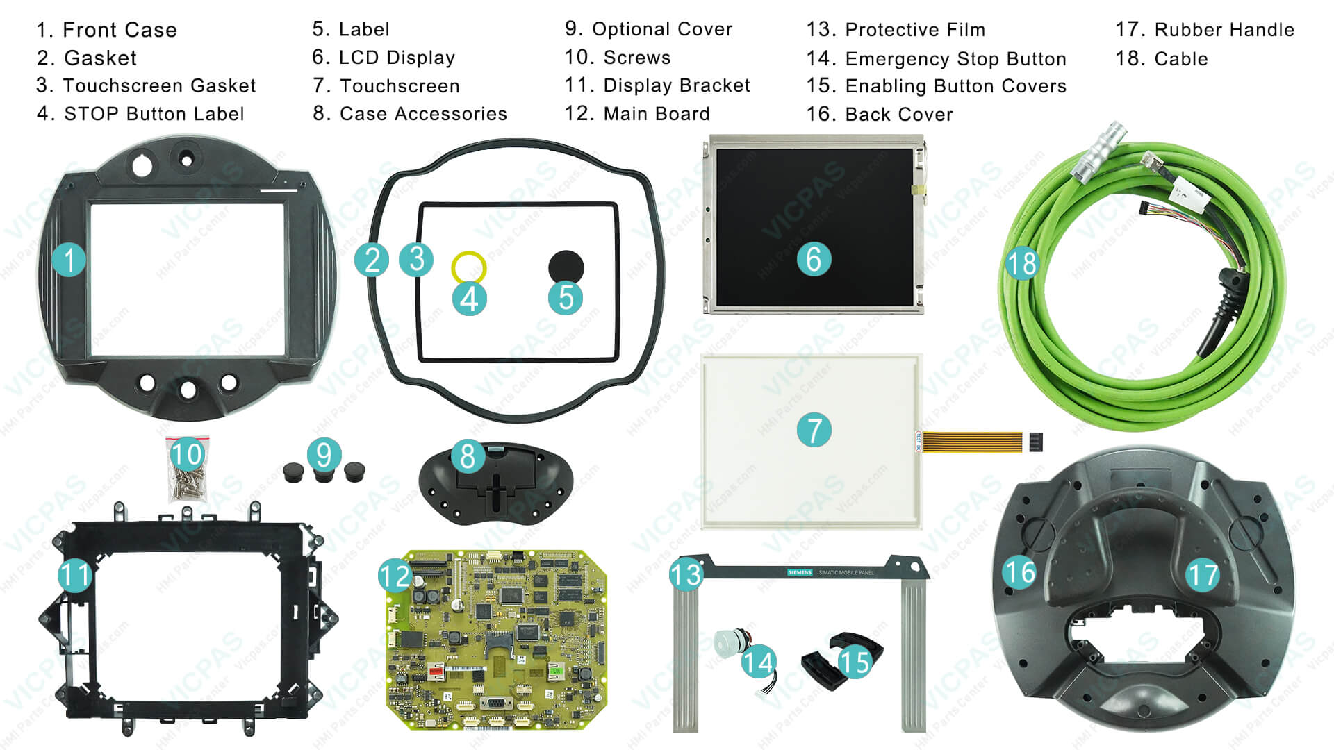 Siemens Mobile Panel 277 10 Repair Parts | VICPAS