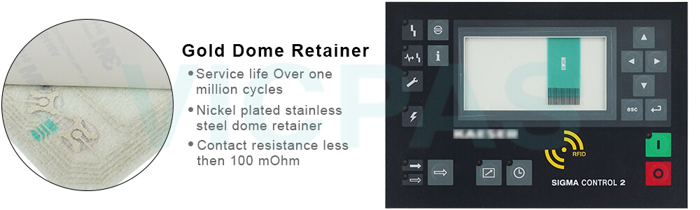 KAESER SIGMA CONTROL 2 PN 7.9700.0 Membrane Keypad Switch Repair Replacement