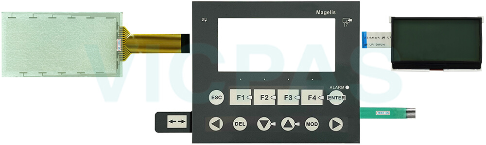 Schneider Magelis HMI XBTRT511 Touch Digitizer Glass Membrane Keyboard Keypad LCD Display Screen Repair Kit