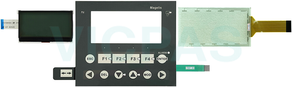 Schneider Magelis HMI XBTRT500 LCD Display Panel Membrane Keyboard Keypad HMI Touch Glass Repair Kit