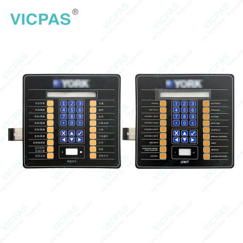 YORK EN-209819 MTC-40200 P-40200X REV A KEYPAD CONTROLLER Membrane Switch Keypad