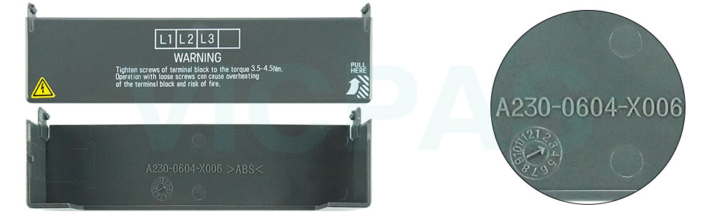Servo Amplifier A230-0604-X006 WARNING L1L2L3 Plastic Case Repair Replacement Servo Amplifier A230-0604-X006 WARNING L1L2L3 Plastic Case Repair Replacement
