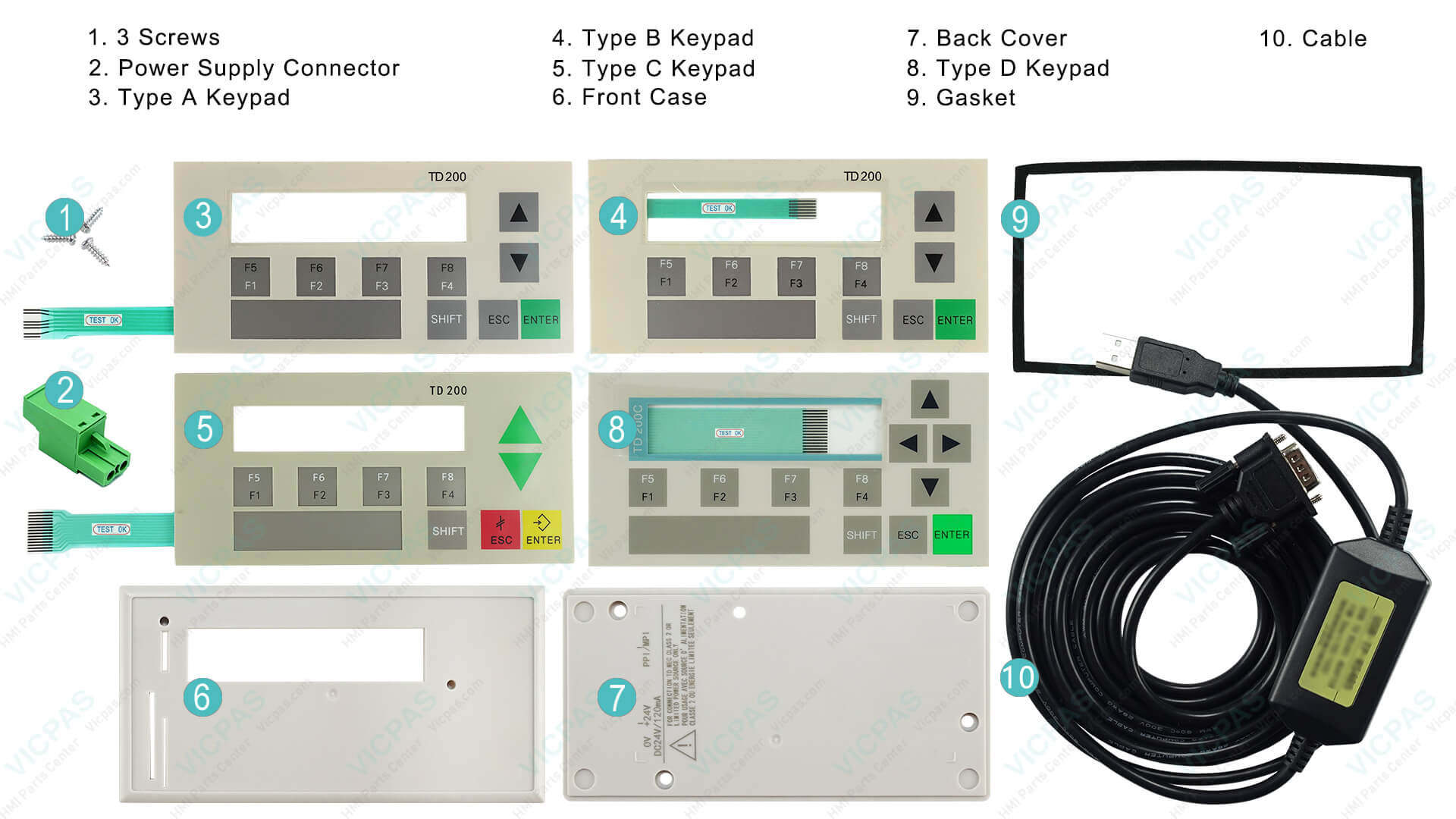 VICPAS Replacement Parts for Siemens TD200