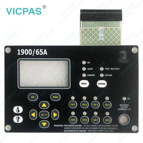 BENTLY 1900/65A 167699-02 06L00RH5 General Purpose Equipment Monitor Membrane Switch Keypad